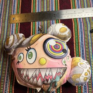 Zombie Doll Plush Bag charm/change purse/keychain-w/zip compartment